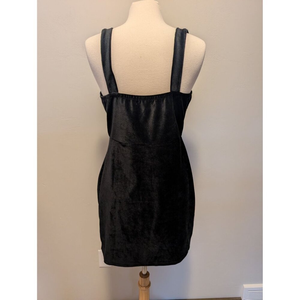 Chic Black Button-Down Mini Dress - image 2